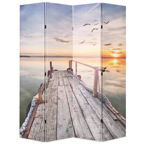 vidaXL Cloison de séparation pliable 160 x 170 cm Lac