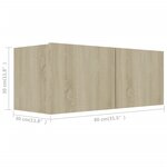 vidaXL Ensemble de meuble TV 2 Pièces Chêne sonoma Bois d'ingénierie