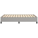 vidaXL Cadre de lit sans matelas gris clair 120x190 cm tissu