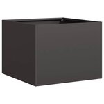 vidaXL Jardinière noir 40x40x30 cm acier