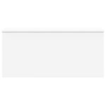 vidaXL Boîte de rangement blanc 100x42x46 cm bois d'ingénierie