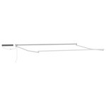vidaXL Cadre de store rétractable électrique Blanc 4 × 3 m Aluminium