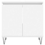 vidaXL Armoire de salle de bain blanc 58x33x60 cm bois d'ingénierie