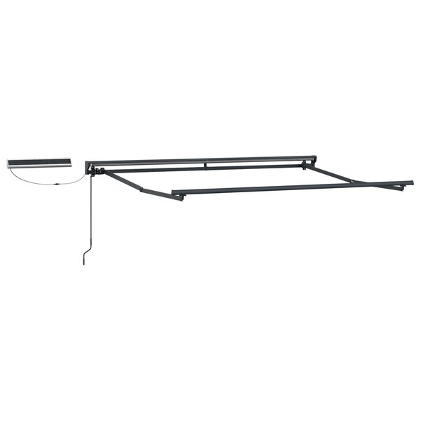 vidaXL Cadre de store rétractable électrique Anthracite 3 x 2 m Acier