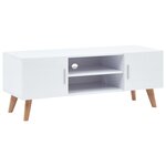 vidaXL Meuble TV Blanc 120x40x46 cm MDF