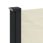 vidaXL Auvent latéral rétractable crème 220x300 cm
