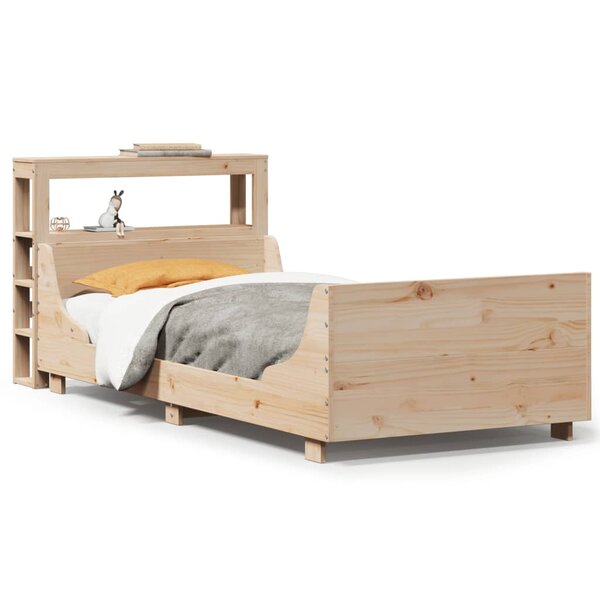 vidaXL Cadre de lit sans matelas 75x190 cm bois de pin massif