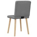 vidaXL Chaises à manger lot de 2 gris foncé tissu
