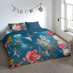 Pure Housse de couette SPACE FLOWERS 140x200/220 cm