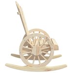 vidaXL Chaises à bascule Adirondack lot de 2 bois de sapin massif