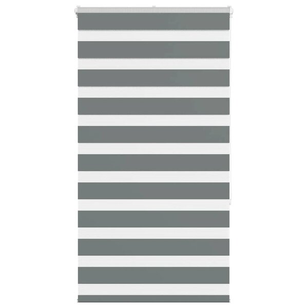 vidaXL Store zèbre gris foncé largeur du tissu 80 9 cm polyester