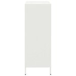 vidaXL Buffet haut blanc 68x39x103 5 cm acier
