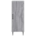 vidaXL Buffet Sonoma gris 33 x 34 5 x 89 5 cm Bois d'ingénierie