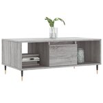 vidaXL Table basse Sonoma gris 90x50x36 5 cm Bois d'ingénierie