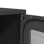 vidaXL Buffet haut noir 68x39x107 cm acier