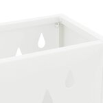 vidaXL Porte-parapluie avec stockage Blanc 28 x 12 x 41 cm Acier