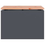 vidaXL Banc de jardin Anthracite 60 x 40 x 43 cm Acier