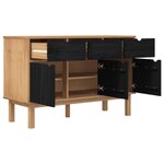 vidaXL Buffet OTTA Marron et noir 114 x 43 x 73 5 cm