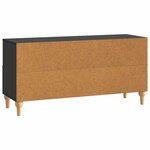 vidaXL Meuble TV 102 x 34 5 x 50 cm Noir Bois d’ingénierie