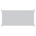 vidaXL Voile d'ombre Gris clair et blanc 2 5 x 5 m