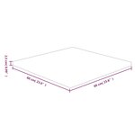 vidaXL Dessus de table carré 60x60x2 5 cm Bois chêne massif non traité