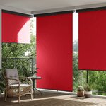 vidaXL Auvent latéral de balcon 175x250 cm Rouge