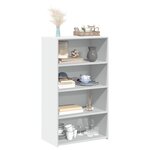 vidaXL Buffet haut blanc 70x41x124 cm bois d'ingénierie