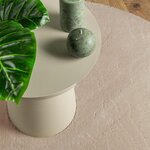 vidaXL Tapis HUARTE à poils courts doux et lavable sable Ø 80 cm