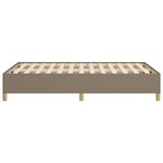 vidaXL Cadre de lit taupe 120x190 cm tissu