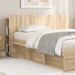 vidaXL Cabinet de Tête de Lit avec stockage Sonoma Bois d'ingénierie