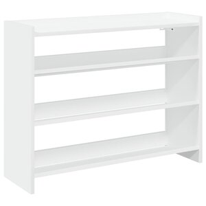 vidaXL Étagère à chaussures blanc 80x25x62 cm bois d'ingénierie