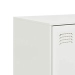 vidaXL Buffet haut blanc 67x39x95 cm acier