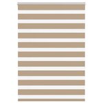 vidaXL Store zèbre marron sable largeur du tissu 110 9 cm polyester