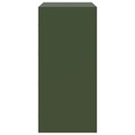vidaXL Buffet vert olive 67x39x83 cm acier