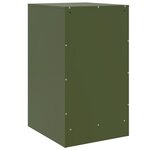 vidaXL Tables de chevet 2 Pièces vert olive 34 5x39x62 cm acier