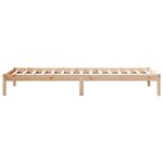 vidaXL Cadre de lit extra long sans matelas 90x220 cm bois massif pin