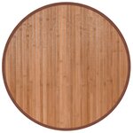 vidaXL Tapis rond naturel 60 cm bambou
