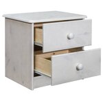 vidaXL Table de chevet 43x34x40 cm Bois de pin solide