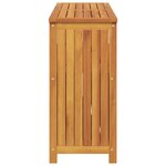 vidaXL Table console de jardin 110x35x75 cm bois massif d'acacia