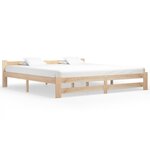 vidaXL Cadre de lit Bois de pin massif 200x200 cm