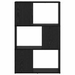 vidaXL Centre de divertissement Noir 60 x 24 x 94 cm Bois d'ingénierie