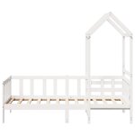 vidaXL Ensemble de lit de jour et de banc et toit 90x190 cm pin massif