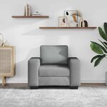 vidaXL Fauteuil gris clair 100x77x82 cm tissu