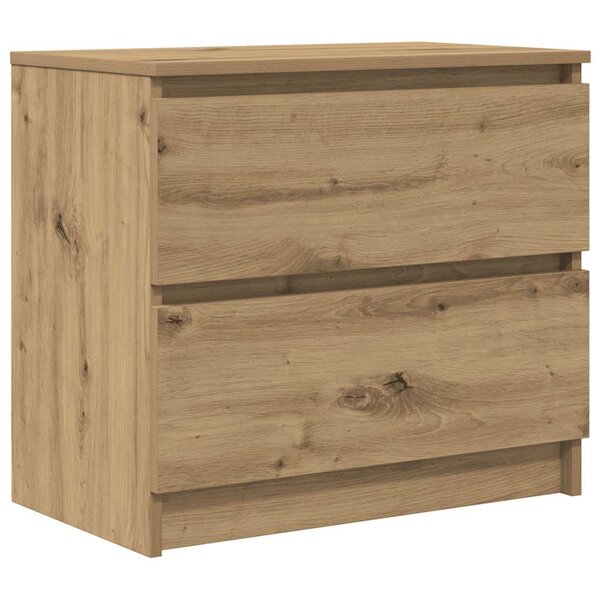 vidaXL Meuble TV chêne artisanal 60x35x54 cm bois d'ingénierie