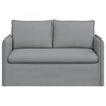 vidaXL Canapé Gris clair 136 x 82 x 85 cm tissu