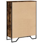 vidaXL Bibliothèque chêne fumé 80x31x106 cm bois d'ingénierie