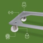 Pack and Move - Lot Bacs Gerbables 20L  40L  60L x 1 - Charge 20 kg - 1 Chariot Transport à Roulettes - Déménagement et Transport - Réutilisable