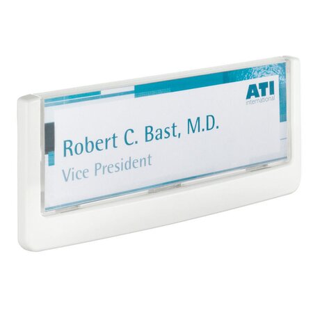 Plaque de porte Click Sign 149x52,5 mm blanc