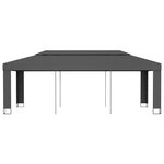 vidaXL Tonnelle avec toit double 3x6 m Anthracite