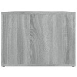 vidaXL Table basse Sonoma gris 80x50x36 cm Bois d'ingénierie